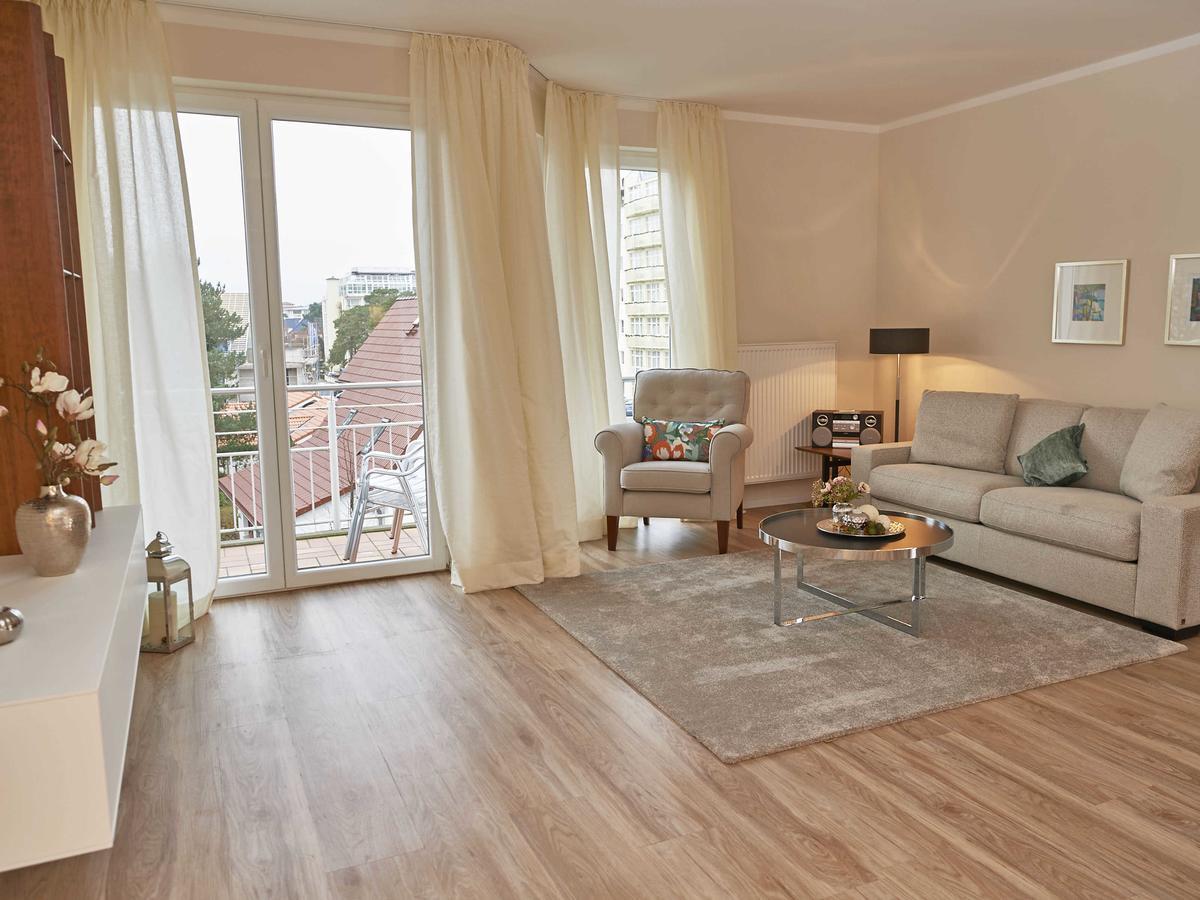 Residenz Bel Vital In Binz - Wg21 Mit Balkon Und Seitlichem Meerblick エクステリア 写真
